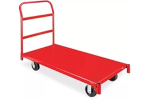 WarehouseWiz Heavy-Duty Steel Platform Truck | 24"X48" Deck | 1000 Lbs Load Capacity | Versatile & Durable Metal Material Han
