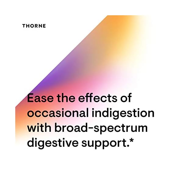 Thorne BioGest Blend of Digestive Enzymes to Aid Digestion Gut Health Support with Pepsin
