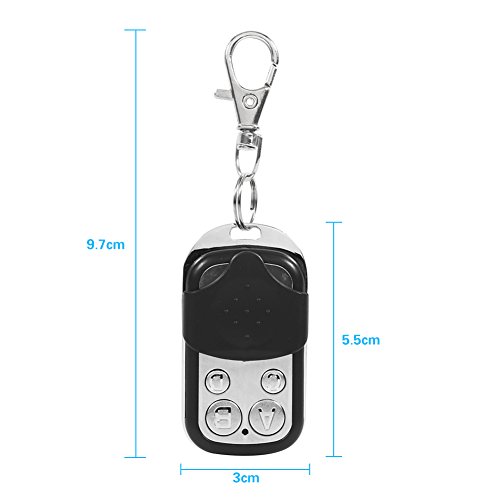 Yosooo Universal Electric Gate Garage Door Remote Control Key Fob Mini Key Chain Door Opener 4-Button Key Chain Transmitter - Thumbnail 3