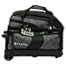 Pyramid Path Deluxe Double Roller with Oversized Accessory Pocket Bowling Bag (Black/Charcoal Circuit)
