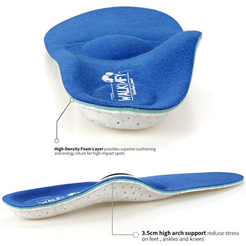 Walkomfy Plantar Fasciitis Pain Relief Orthotics Flat Feet Arch Support Insoles Shoe Inserts