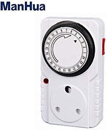 Manhua South Africa type Mechanical Timer Switch Socket TG27