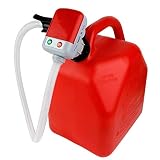 TERAPUMP 3rd Gen - No More Gas Can Lifting/Fuel Transfer Pump Fitting numerous Gas Cans (Advanced Auto-Stop Function and Flexible in and Out Take Hose)