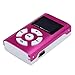 MP3 Player,Tuscom USB Mini MP3 Player LCD Screen Support 32GB Micro SD TF Card (Red)