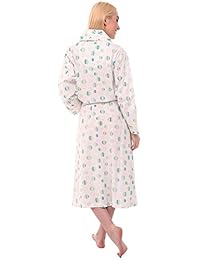 Bata de kimono de algodón ligero de Alexander Del Rossa para dama, bata de baño de lunares de verano