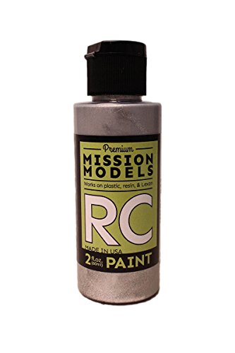 Mission Models MMRC-042 Water-Based RC Paint, 2 oz Bottle, Chrome