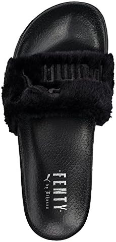 Puma X Rihanna Fenty Leadcat Fur Slide Women's Sandals Black (UK 6 / EU 39 / US 8.5)
