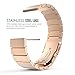 MoKo Fitbit Blaze Band , Stainless Steel Metal Replacement Link Bracelet with Double Button Folding Clasp for Fitbit Blaze Smart Fitness Watch, Frame NOT Included - Rose GOLD