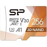 Silicon Power U3 256GB Micro SD Card Nintendo-Switch Compatible, SDXC microsdxc High Speed MicroSD Memory Card with Adapter