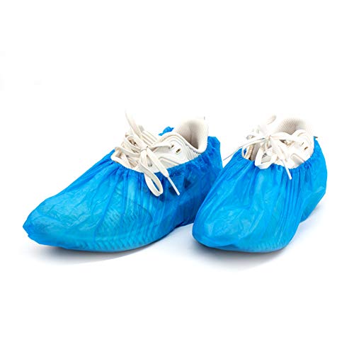 LyncMed 200 Pack Premium Disposable Boot & Shoe Covers Waterproof Durable Large Size - up to US Men's 11 & US Women's 12.5