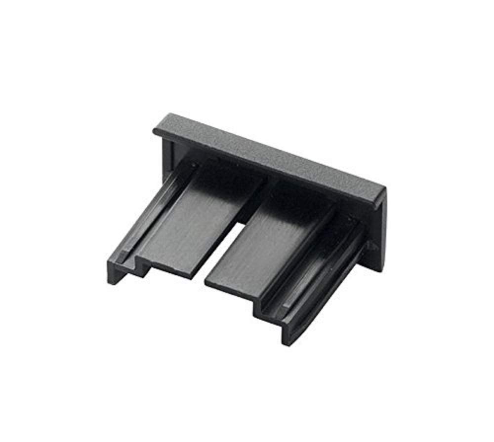 Durable 481601 Replacement End Caps for Info Sign Door Signs and Floor Stands Pack of 5 Black — image 1
