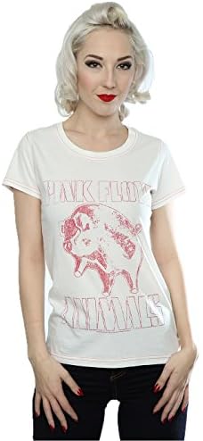 Aftershow Women's Pink Floyd Animals T-Shirt Large Vintage White