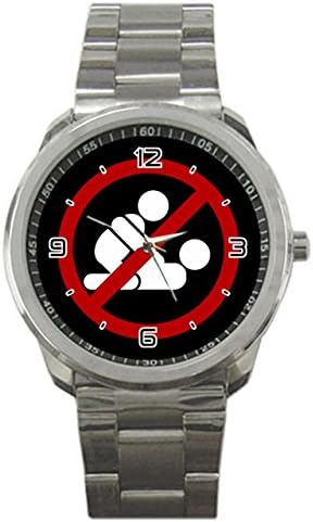Larons Men's No Sex Sign Metal Watch