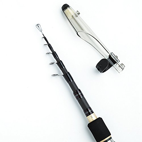 JOHNCOO Baitcasting Rod Telescopic Fishing Rod Lure Rod Baitcaster 2.1m