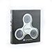 Spinfid EDC Fidget Spinner PREMIUM Quality Durable ABS Frame / NON 3D Printed / Ceramic Bearing for Long Spin Times, NEW 2017 Tri Spinner Ultra Smooth Surface Finish - 2 PACK (1 Black & 1 White)
