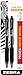 Zebra Sarasa Retractable Gel Ink Pens, Bold Point 1.0mm, Black Rapid Dry Ink, 2-Count