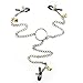 Demarkt 3-Head Nipple Clamps Breast Clip with Bells Restraint Sets Bondage Kits BDSM Flirting Sex Toy for Adults Couples