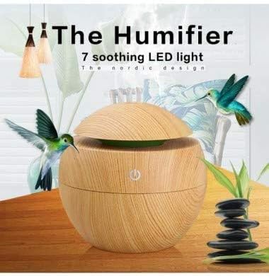 NAVDIYASALES Wooden USB Aroma Diffuser Humidifier (Multicolour )