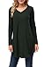 Kranda Womens Tunic Sweater, V Neck Long Sleeve Knit A-Line Sweater Dress …