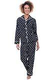 Alexander Del Rossa Polka Dot Long Sleeve Pajamas image large
