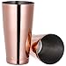 Copper Boston Shaker: 3-piece Set: 18oz & 28oz Weighted Professional Stainless Steel Cocktail Shaker & Cocktail Strainer by Homekeros