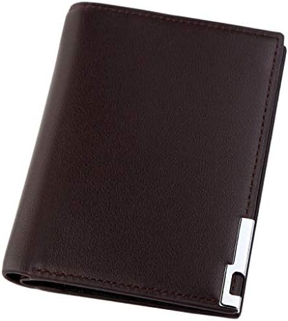 Leather Wallets Mens Credit Card Automatic Pop-up Men Card Case Wallet EDC Bi-fold Slim Gents Wallet with Card Slots, Money Pocket, Gift Box Set