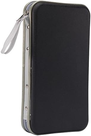 72 Capacity CD/DVD Case Wallet, Storage,Holder,Booklet （Black）