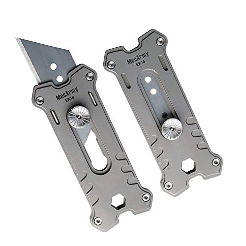 MecArmy EK16 Mini Titanium/Copper Utility Knife (Titanium)
