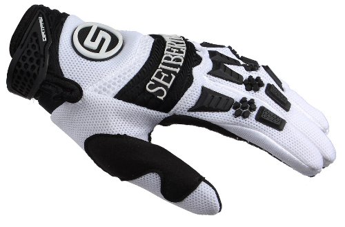 Seibertron Dirtpaw Men's BMX MX ATV Racing Gloves Bicycle MTB Racing Off-road/Dirt bike Sports Gloves White L