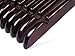Amber Home Vintage Wood Shirt Hangers 10 Pack, Walunt Wooden Coat Hangers with Notches for Dress, Clothes Hangers for Jacket, Bridal (Retro, 10)