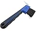 Intrepid International Rubber Handle Hoof Pick with Brush, Blue - The Ultimate Tool for Easy Horse Hoof Cleaning, Grooming, and More