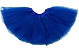 Dancina Tutu Ballerina Kids' Dance Dress Outfit and Classic Soft Running Skirt 2-7 Years Royal Blue