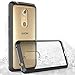 ZTE Axon 7 Case, CoverON [ClearGuard Series] Hard Clear Back Cover with Flexible TPU Bumpers Slim Fit Phone Cover Case for ZTE Axon 7 - Black