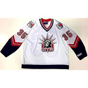 Mike Richter Original Ccm New York Rangers 1998 "liberty" Jersey Size Xxl - Autographed NHL Jerseys