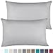 Empyrean Bedding Pillow Cases King - Soft King Pillow Cases - King Size Pillow Cases - King Pillow Cases Set of 2 - Premium Hotel Pillowcases King Size -Silver Light Gray