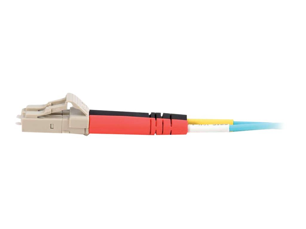 C2G 85552 5m LC-LC 10Gb 50/125 OM3 Duplex Multimode PVC Fibre Optic Cable (LSZH) - Aqua