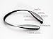 Wireless Bluetooth stereo Headset neckband, silver. The Perfect Sport Pack. With special Gifts- A Small Hanging Rack and black Armband Suitable for all mobile phones, YG one