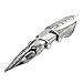 JOVIVI 2pcs Men's Silvery Armour Knuckle Full Finger Double Ring Punk Rock Gothic Cool