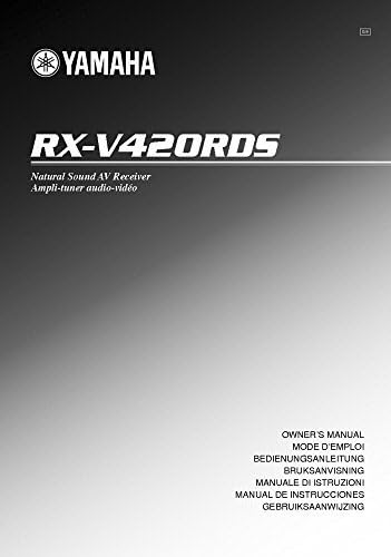Yamaha RX-V420RDS Receiver Owners Instruction Manual Reprint