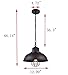 SHUPREGU Pendant Lights Kitchen Island, Farmhouse Pendant Lighting for Kitchen Island, Oil Rubbed Bronze Finish Pendant