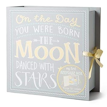 baby milestone keepsake storage box