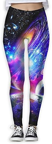 Milky Way Yoga Pants For Womens Petite Length Fitness Power Flex Yoga Pants Leggings Comfort Waist Yoga Pants Tummy Control Workout