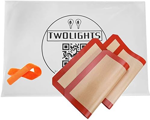 Twolights Tapis de Cuission en Silicone 2 Pièces sans BPA Anti-Adhérent Toile Feuille de Cuisson Patisserie (40 * 30cm) - Cuisine A Vivre Twolights Tapis de Cuission en Silicone 2 Pièces sans BPA Anti-Adhérent Toile Feuille de Cuisson Patisserie (40 * 30cm)