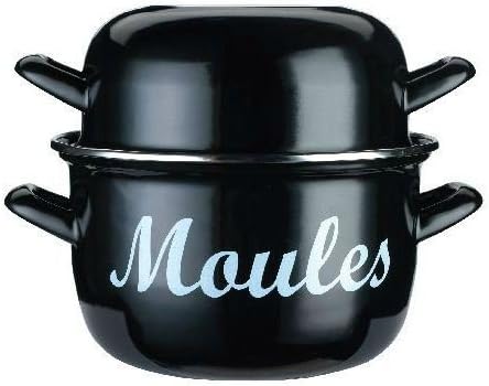 Kitchen Craft Enamelled Steel 18cm Mussels Pot (Pack of 4)