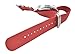 ArtStyle Watch Band with 1.5mm Thickness Quality Nylon Strap and Heavy Duty Brushed Buckle (Red, 22mm)