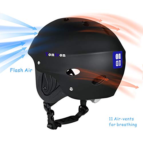 Tontron Water Helmet (Matte Black, Large)