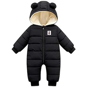 Baby Jongens Meisjes Sneeuwpak Winter Romper All-in-One Hooded Jumpsuit Dikke Onesies Baby Fleece Slaappak