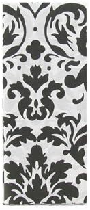 Black & White Damask Tissue Paper