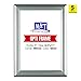 DisplaysMarket 8.5x11 Snap Frame for Wall Mount, Opti Frame, 1 inch Profile- Silver, 5