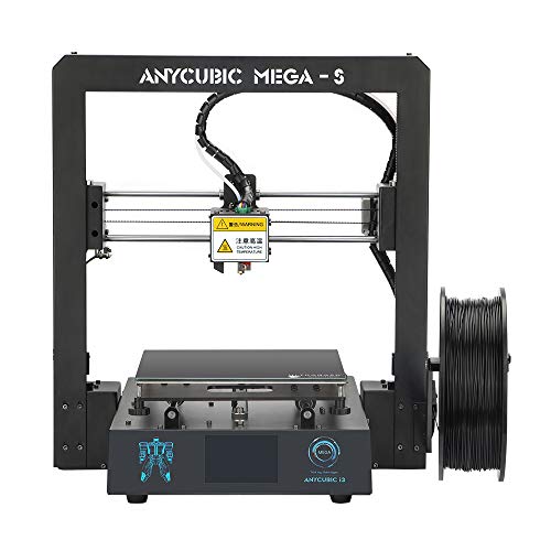 ANYCUBIC Mega-S New Upgrade 3D Printer with Extruder and Suspended Filament Rack + Free 1kg PLA Filament, Works with TPU/PLA/ABS (Best Dual Extruder 3d Printer 2019)